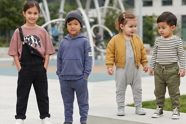 modern eco-friendly kidswear streetwear